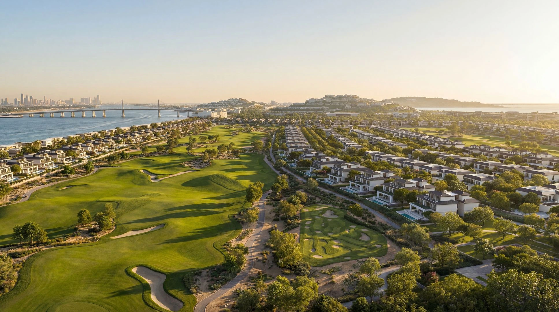 Hudayriyat Golf Estates master-planned community overview, official Modon render