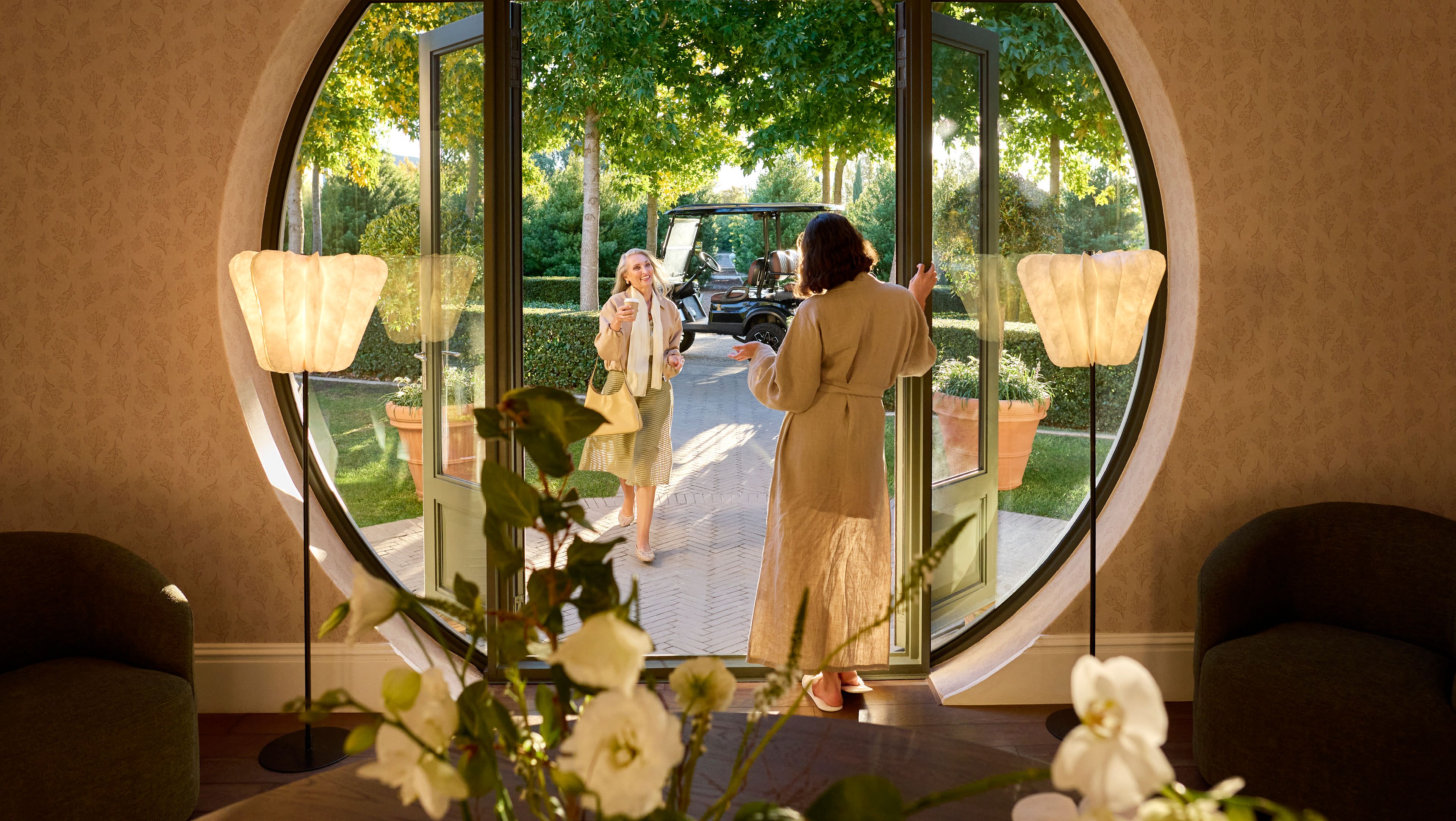 Spa and Wellness Centre entrance at Hudayriyat Golf Estates