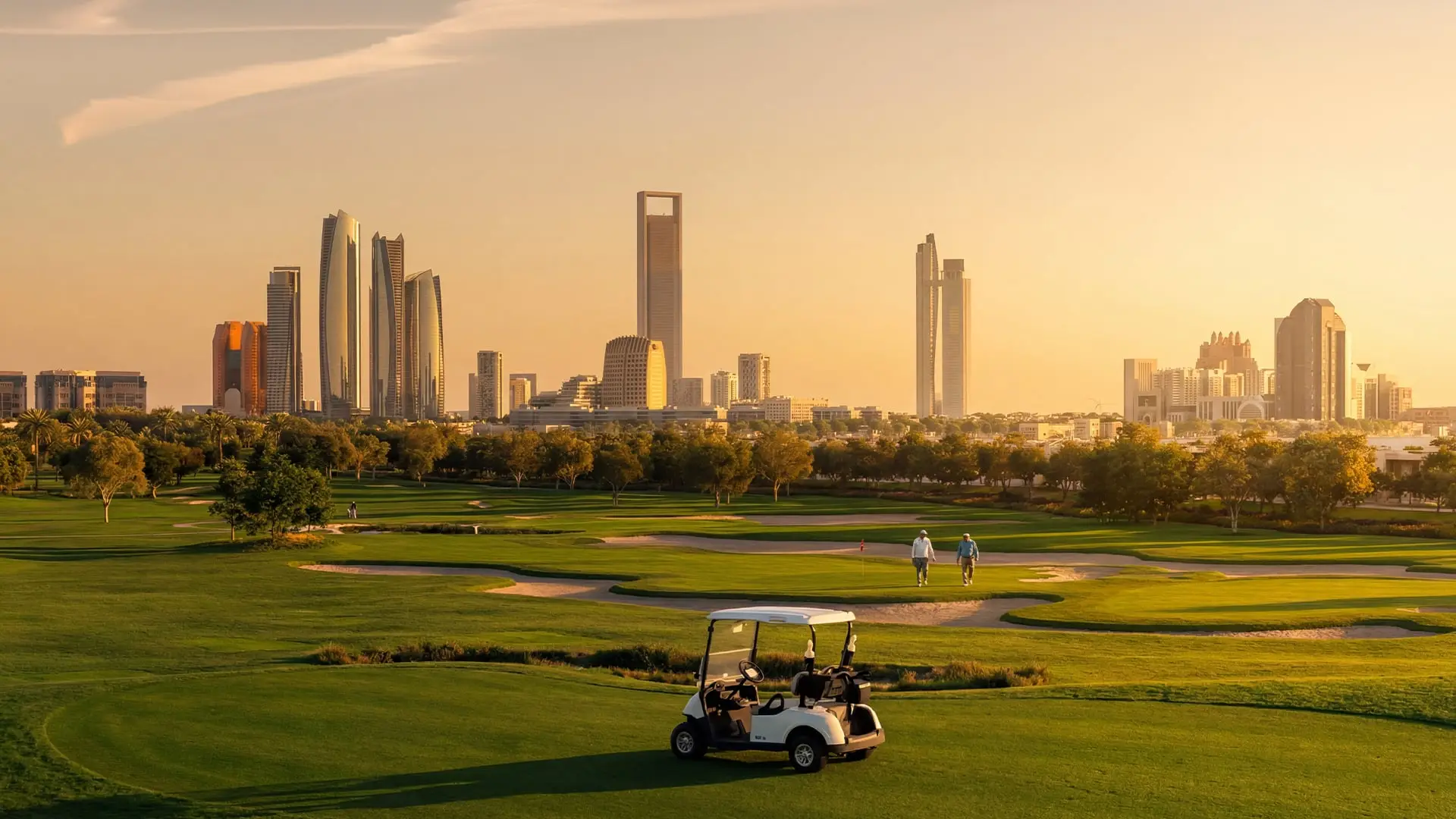 Hudayriyat Golf Estates on Hudayriyat Island Abu Dhabi with 18-hole golf course